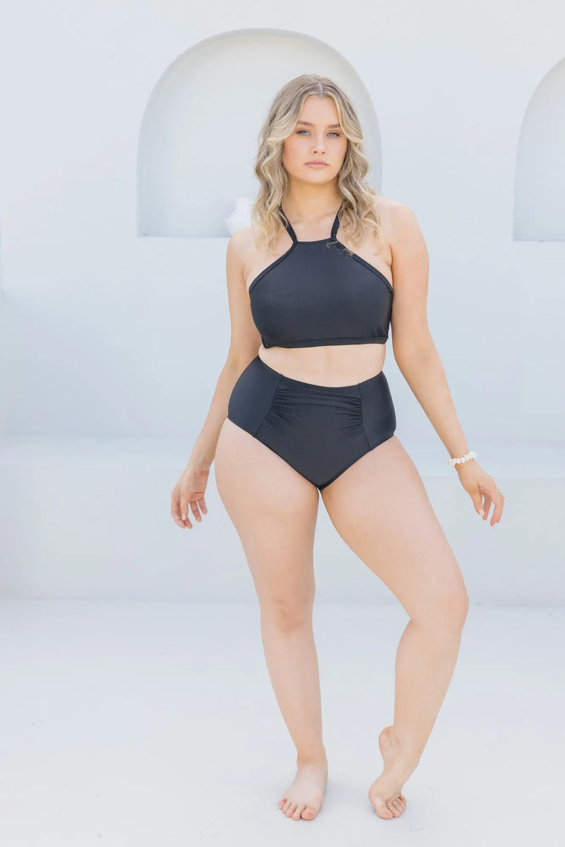 Black High Waisted Bottom - Lilly and Lime US