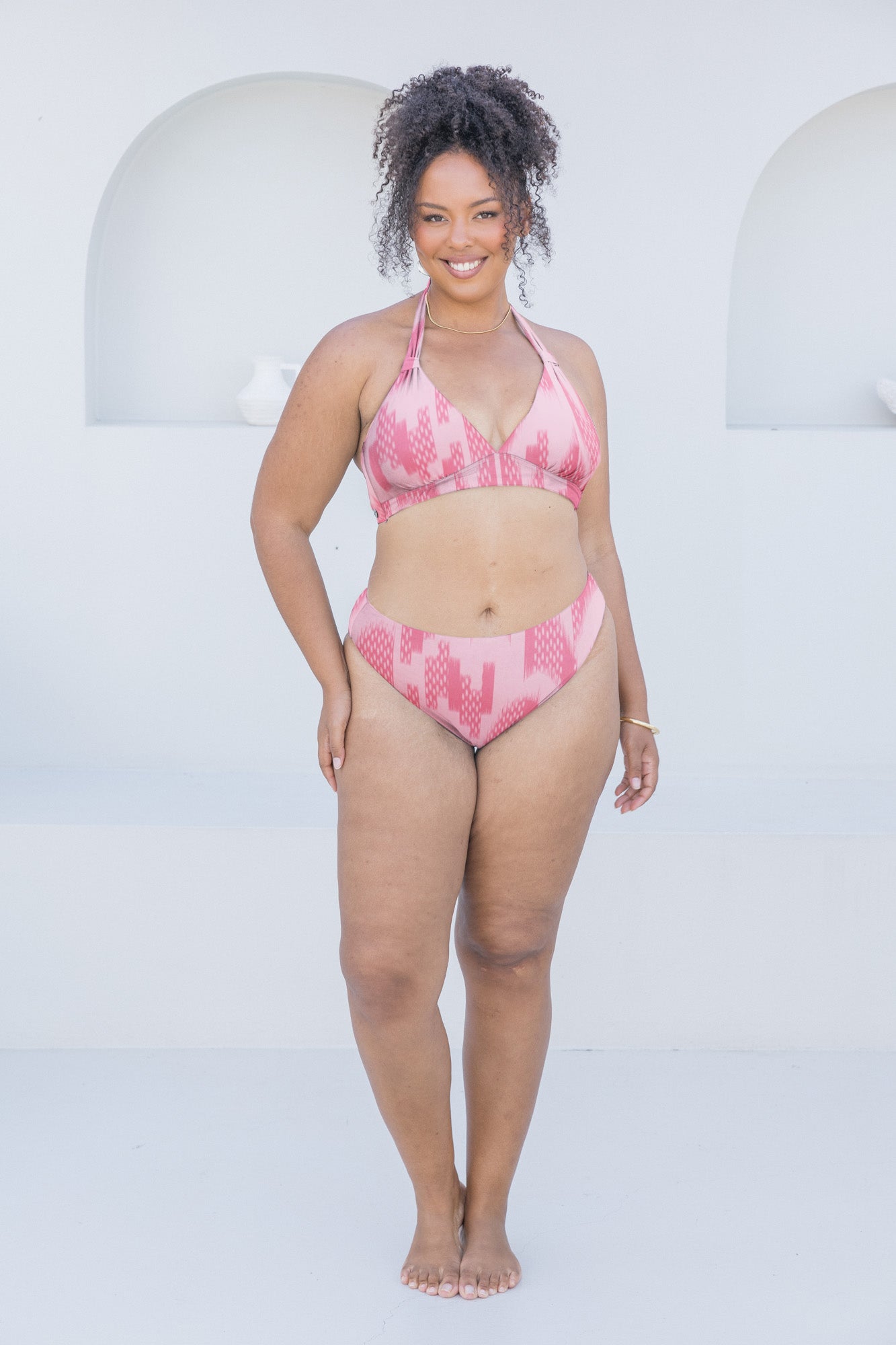 Ikat Dusk Halter Tri