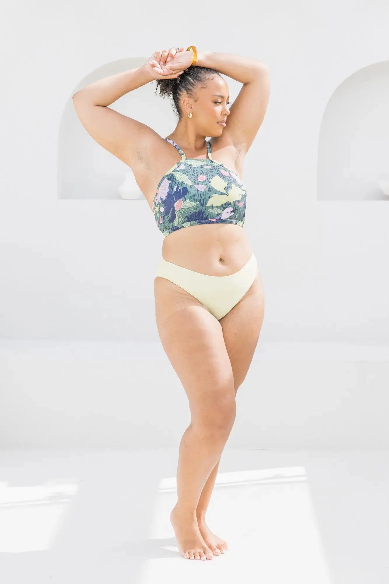 Artisan Rainforest High Neck Top Lilly & Lime US
