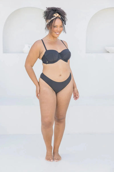 Black High Leg Bottom - Lilly and Lime US