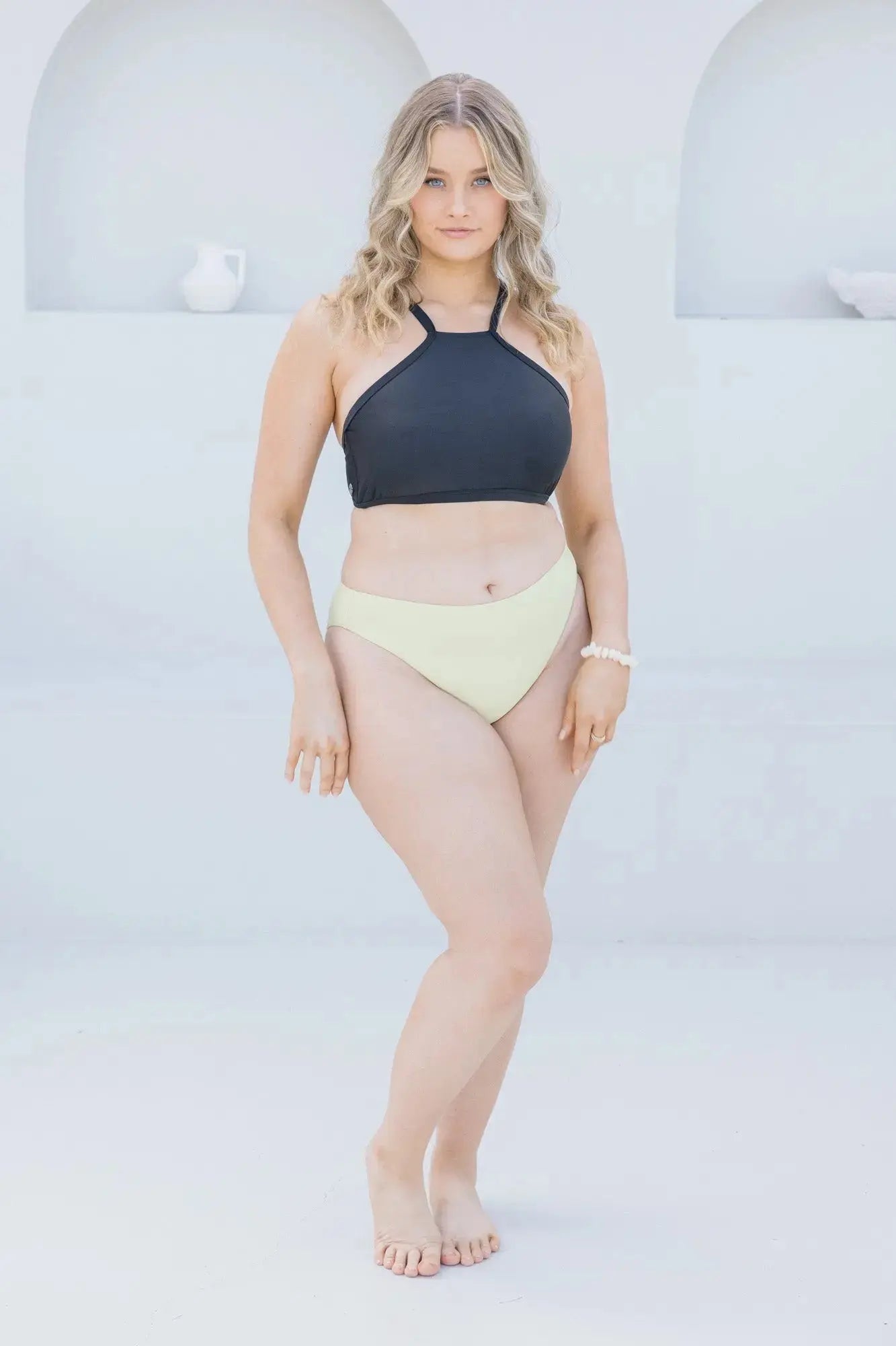 Black High Neck Top - Lilly and Lime US