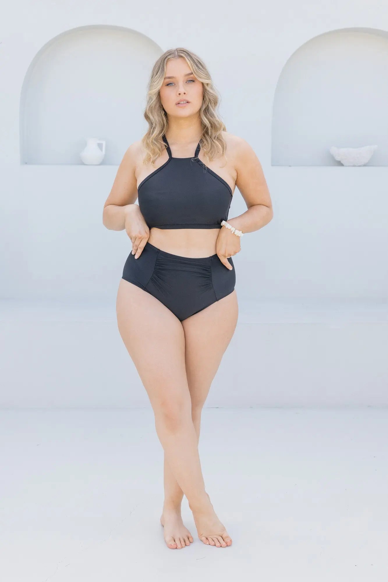 Black High Waisted Bottom Lilly & Lime US