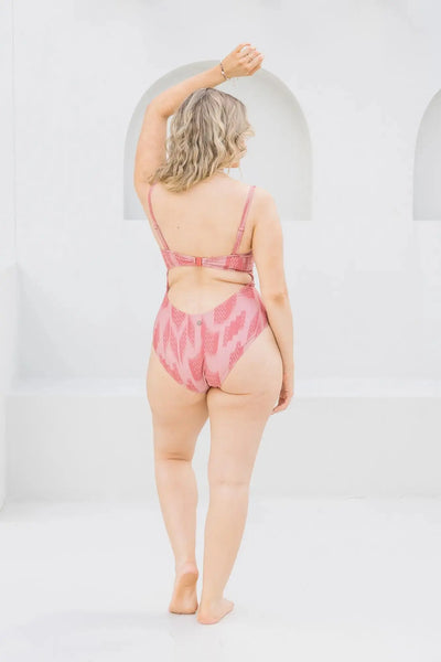 Ikat Dusk Balconette One Piece - Lilly and Lime US