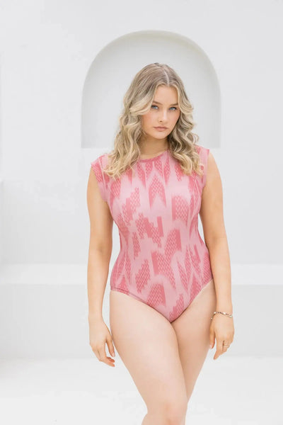 Ikat Dusk Cap Sleeve One Piece - Lilly and Lime US