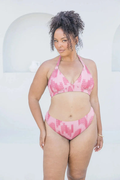 Ikat Dusk Halter Tri - Lilly and Lime US