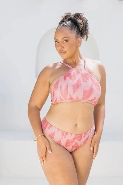 Ikat Dusk High Neck Top - Lilly and Lime US