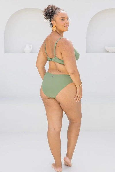 Olive High Leg Bottom - Lilly and Lime US