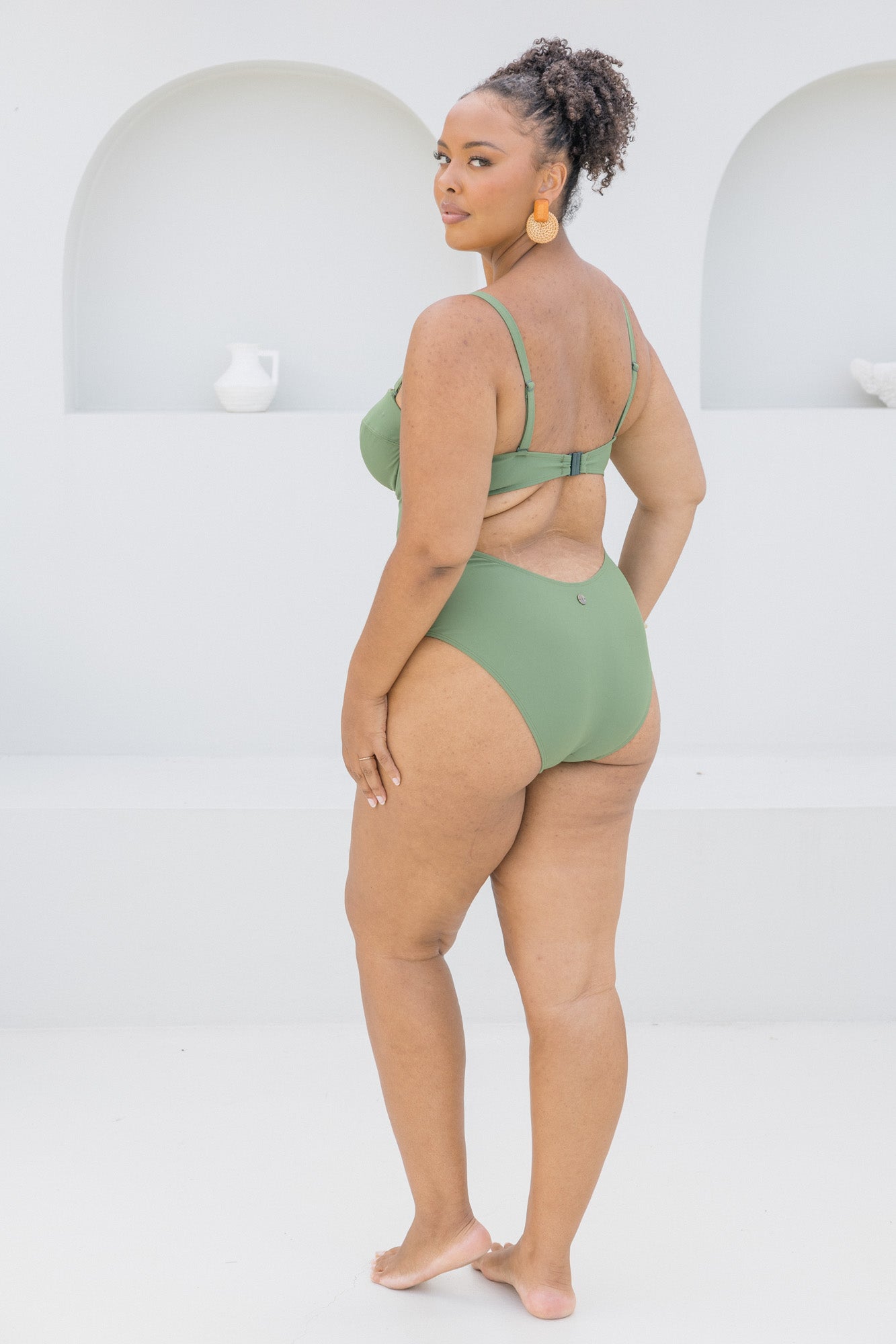 Olive Balconette One Piece