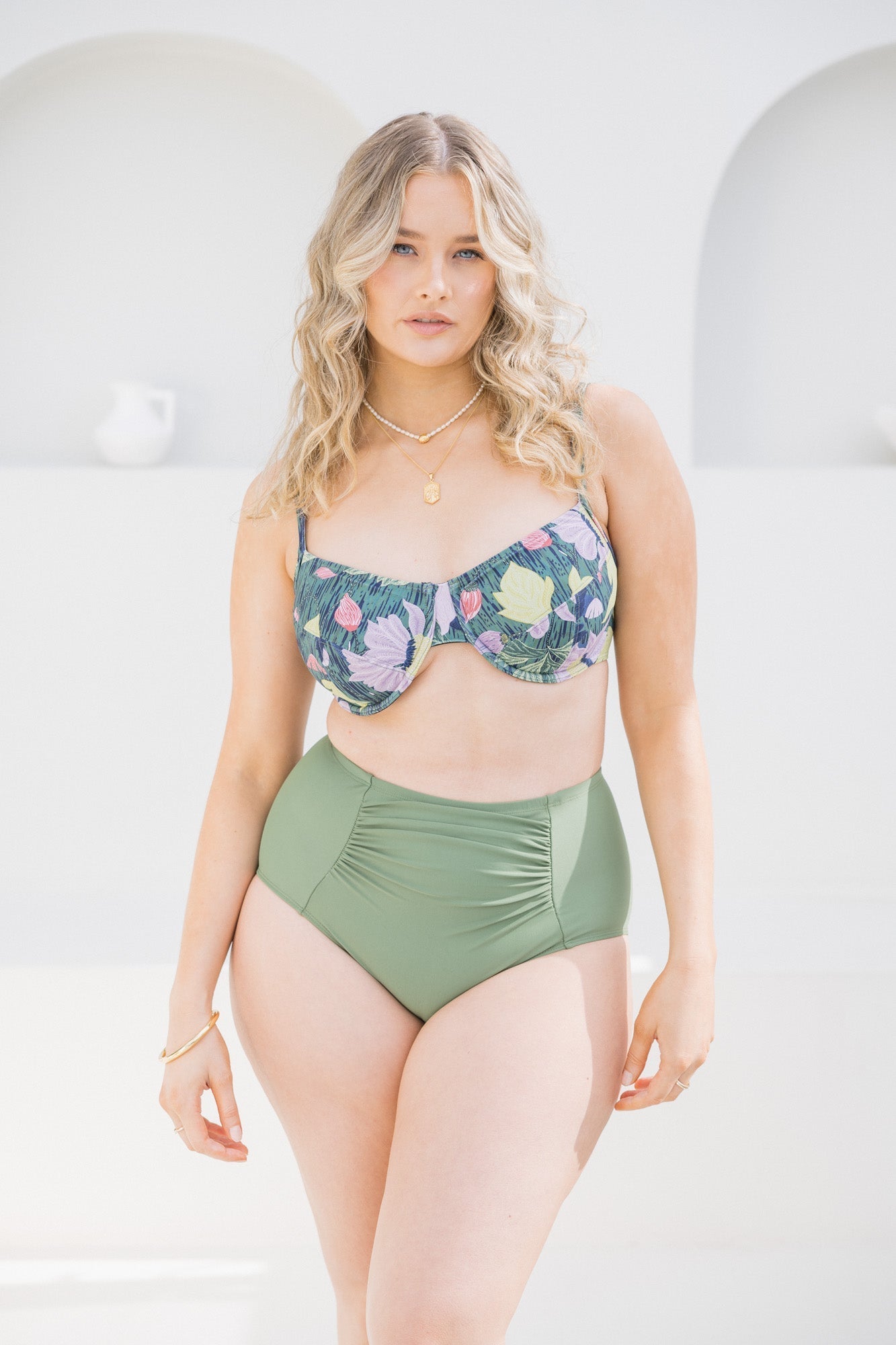 Olive High Waisted Brief