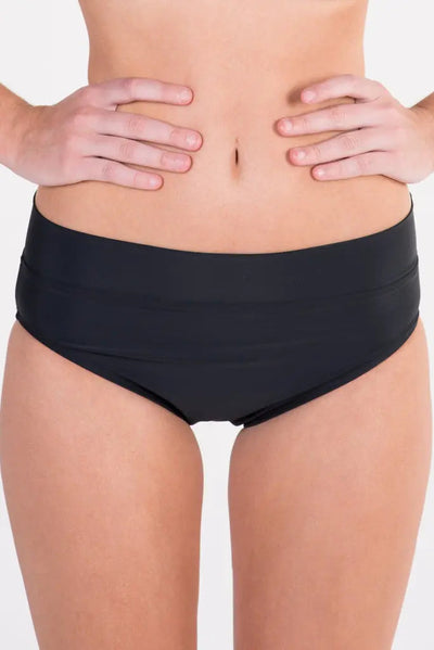 Best selling black full brief and coverage bikini bottoms